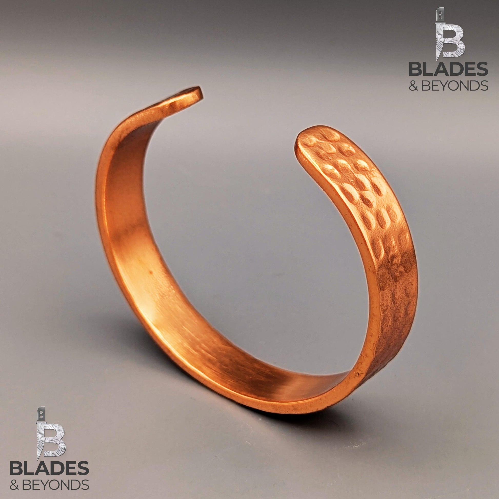 Handmade Hammered Copper Cuff Bracelet: Rugged Antique-Inspired Design 