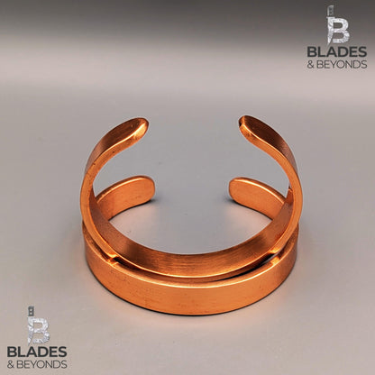 Handmade Copper Cuff Bracelet: Custom Size, Unisex Titan Bangle 