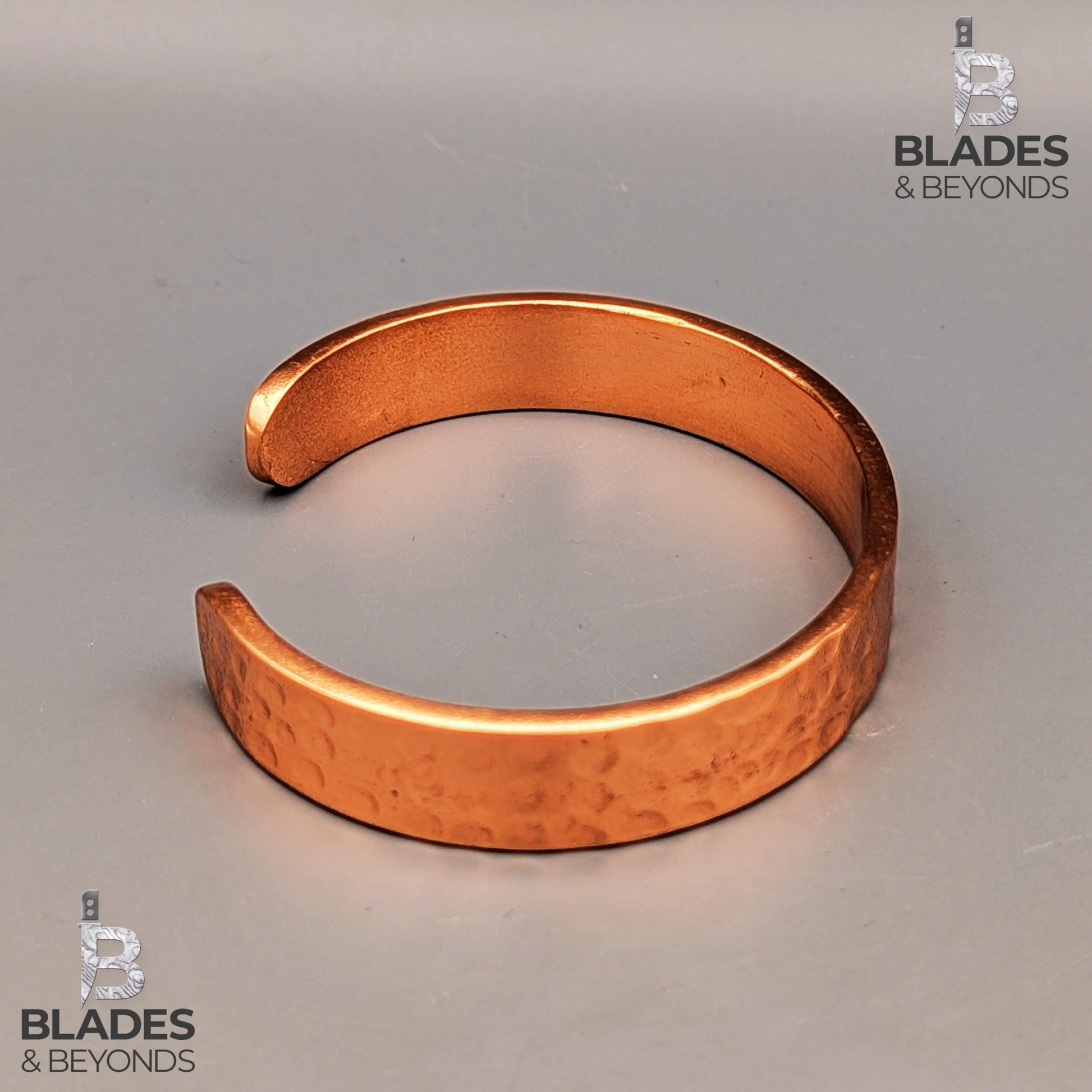 Handmade Hammered Copper Cuff Bracelet: Rugged Antique-Inspired Design 