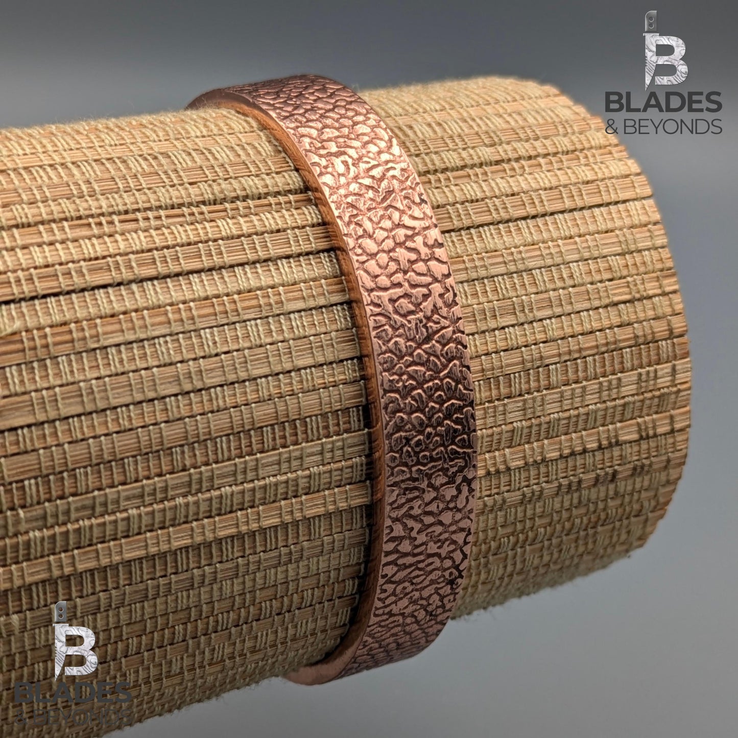 Handmade Cloud Embossed Copper Bracelet: Unisex Wellness Cuff 