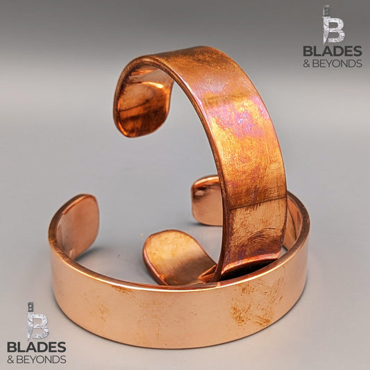 Rustic Copper Cuff Bracelet: Ember Patina, Handmade Bangle, Custom Engraving 